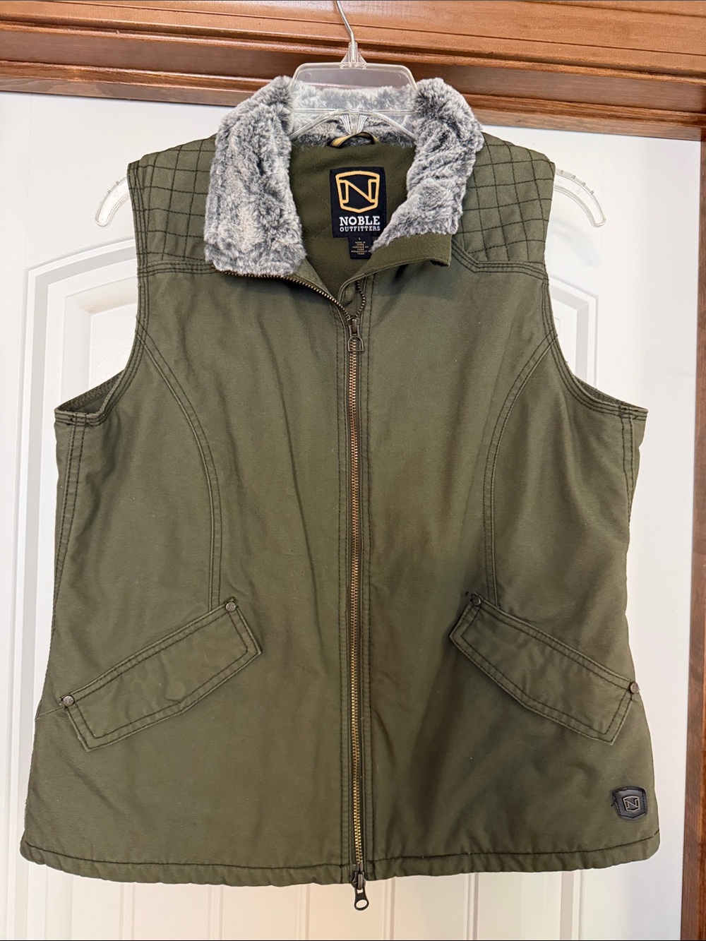Noble Olive Green Canvas Vest